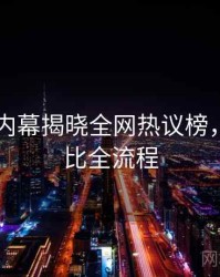 吃瓜51内幕揭晓全网热议榜，商业对比全流程