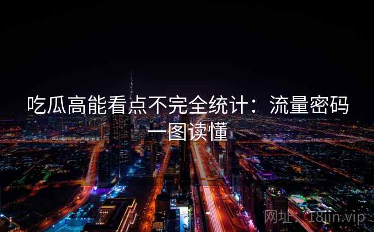 吃瓜高能看点不完全统计：流量密码一图读懂